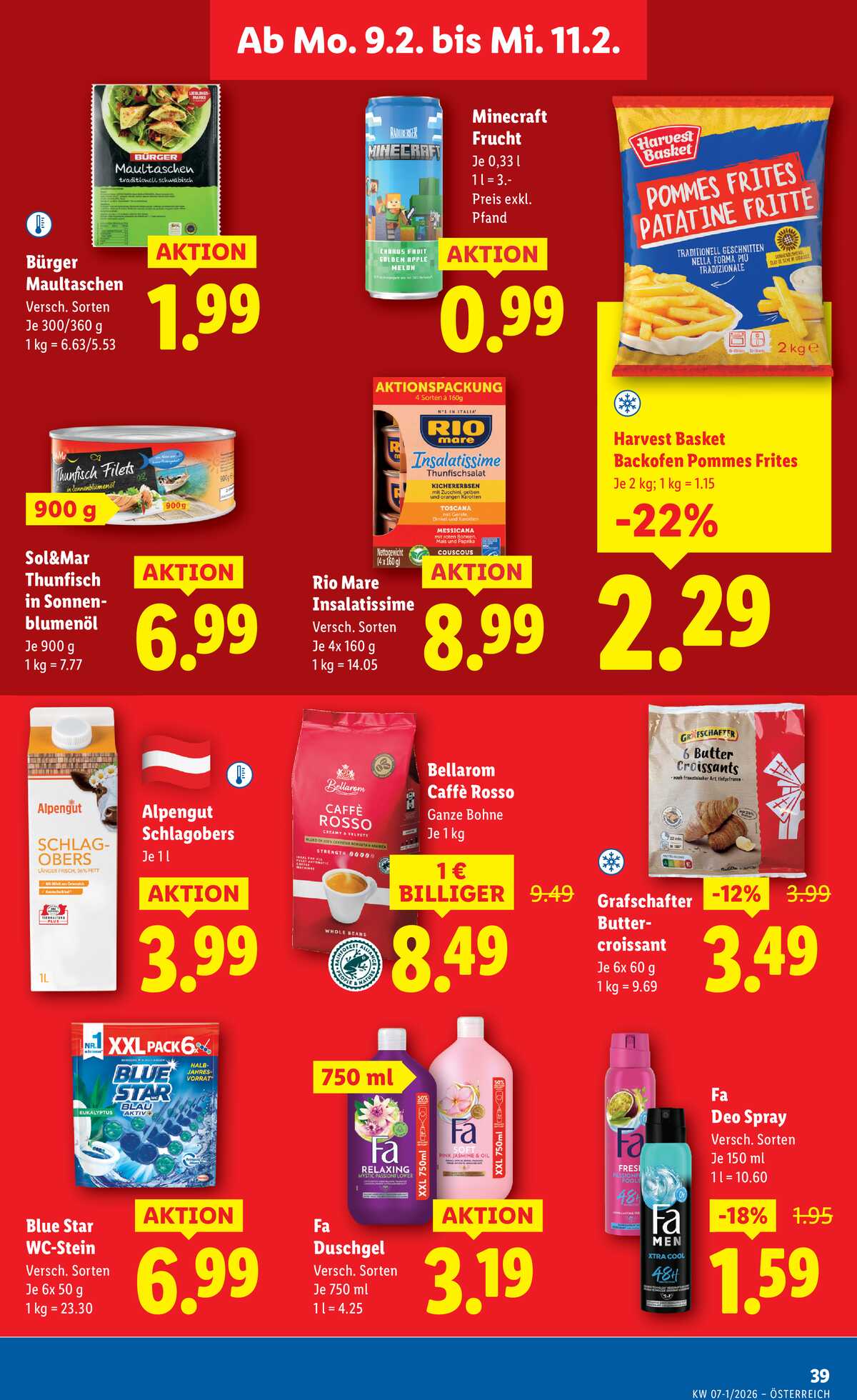 Leták Lidl Rakousko 5.2.-11.2.2026 strana 45