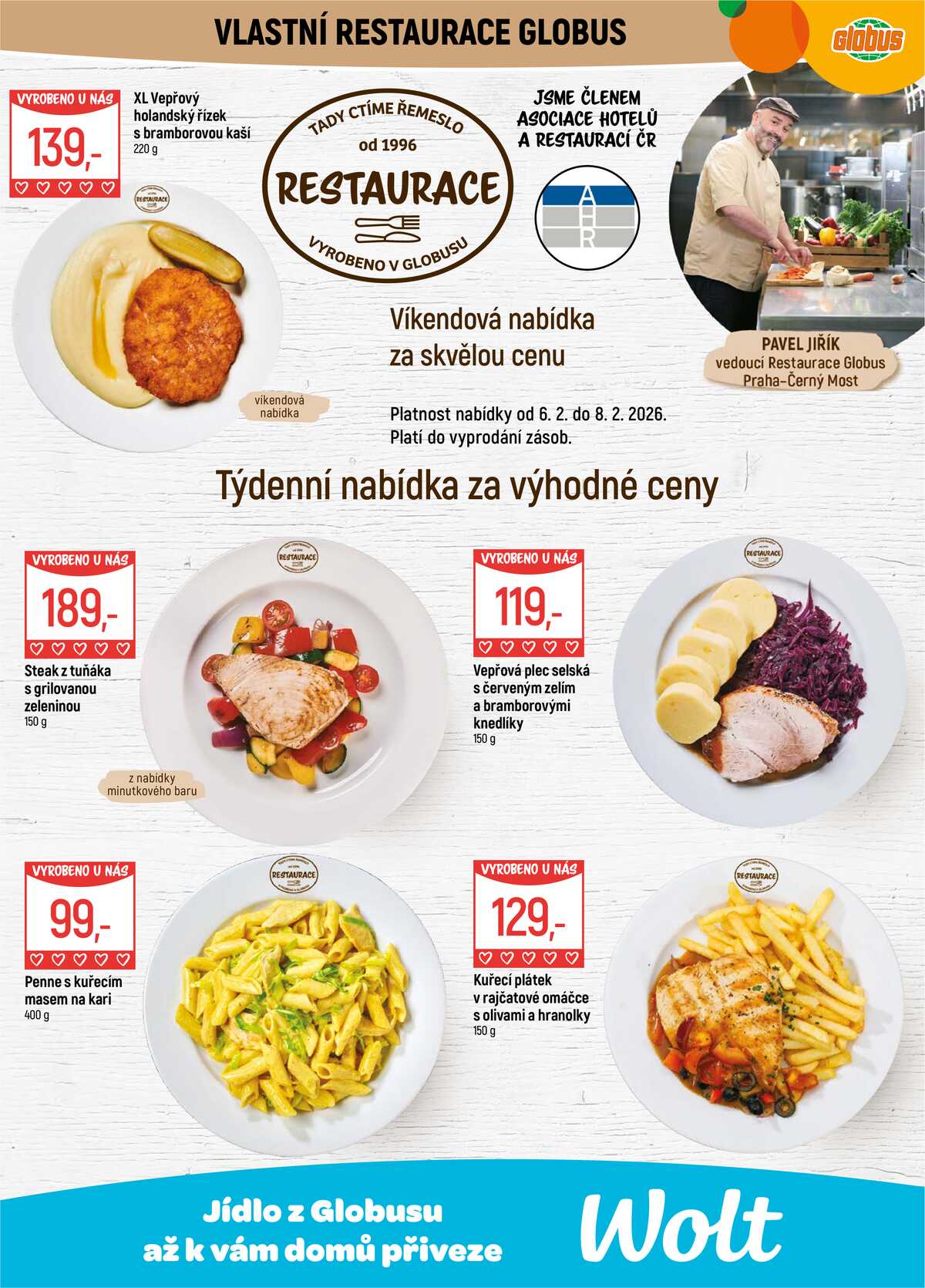 Akční leták Globus 4.2. - 10.2.2026 - Globus Praha - Centrum Černý Most strana 8