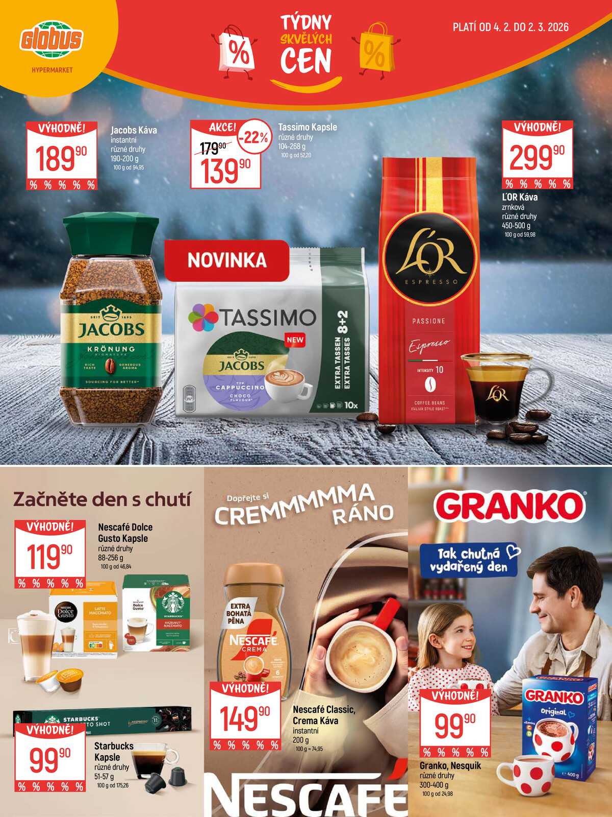 Akční leták Globus 4.2. - 2.3.2026 - Globus Praha - Zličín strana 16