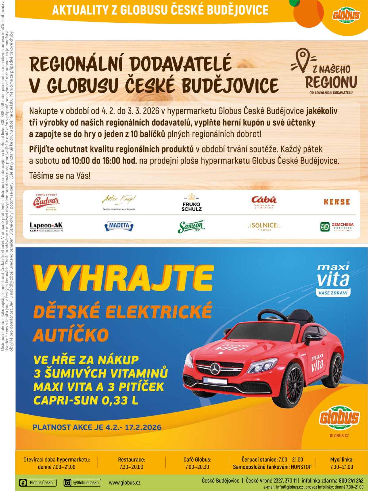 Akční leták Globus 4.2. - 10.2.2026 - Globus České Budějovice strana 33