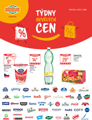 Akční leták Globus 4.2. - 2.3.2026 - Globus Chomutov