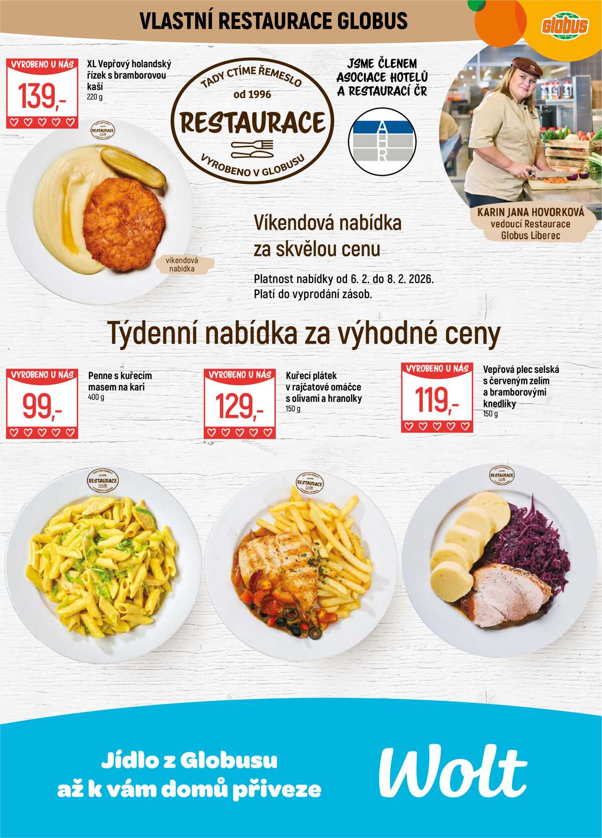 Akční leták Globus 4.2. - 10.2.2026 - Globus Liberec strana 8