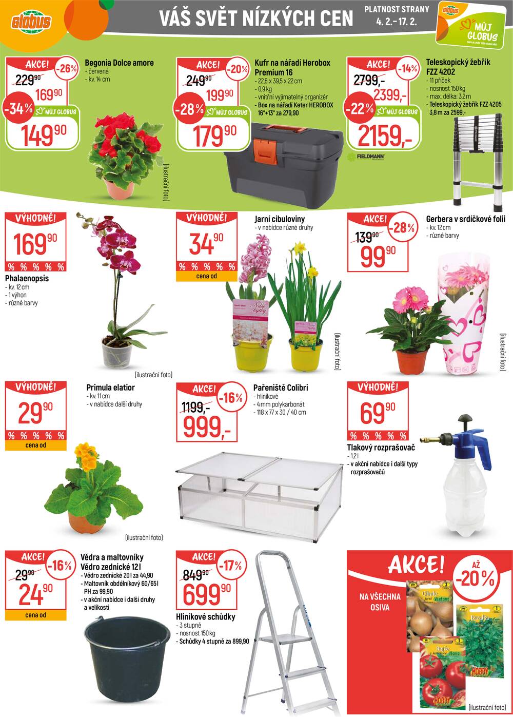 Akční leták Globus 4.2. - 10.2.2026 - Globus Opava