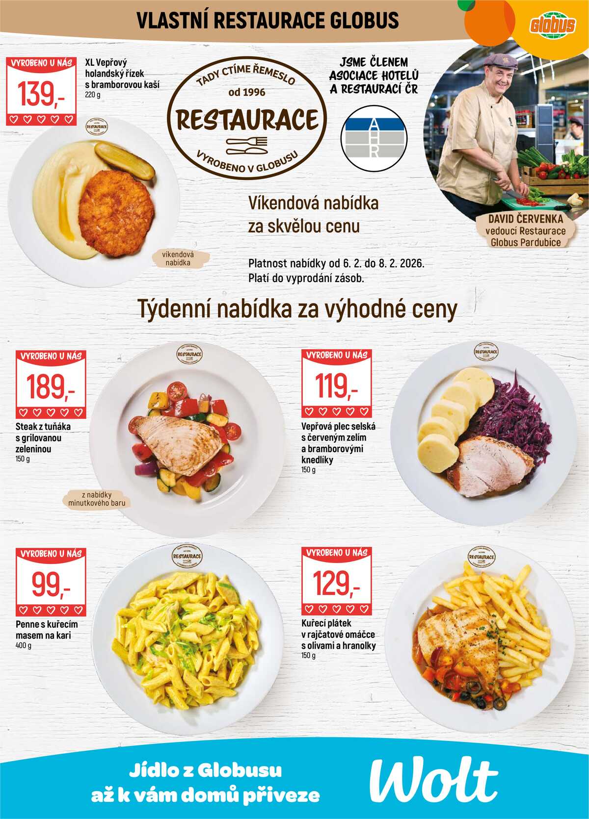 Akční leták Globus 4.2. - 10.2.2026 - Globus Pardubice strana 8