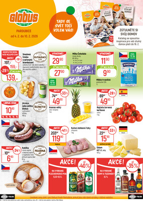 Akční leták Globus 4.2. - 10.2.2026 - Globus Pardubice