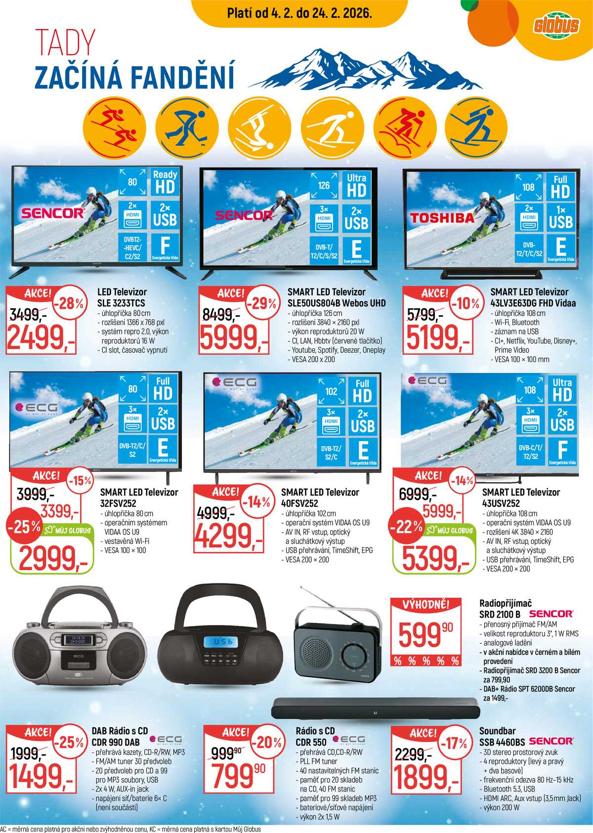 Akční leták Globus 4.2. - 24.2.2026 - Globus Brno Ivanovice strana 3