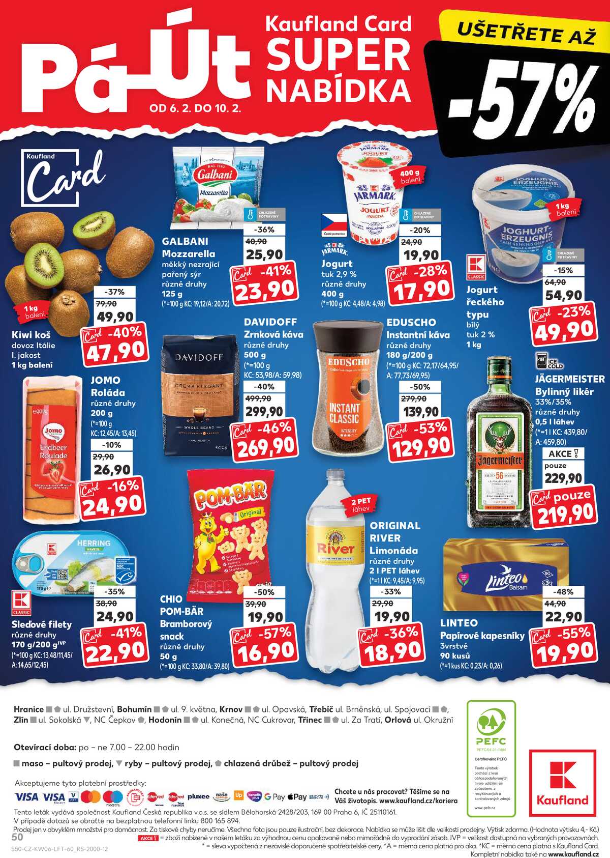 Kaufland 4.2. - 10.2. - Kaufland - Třebíč Horka-Domky strana 50