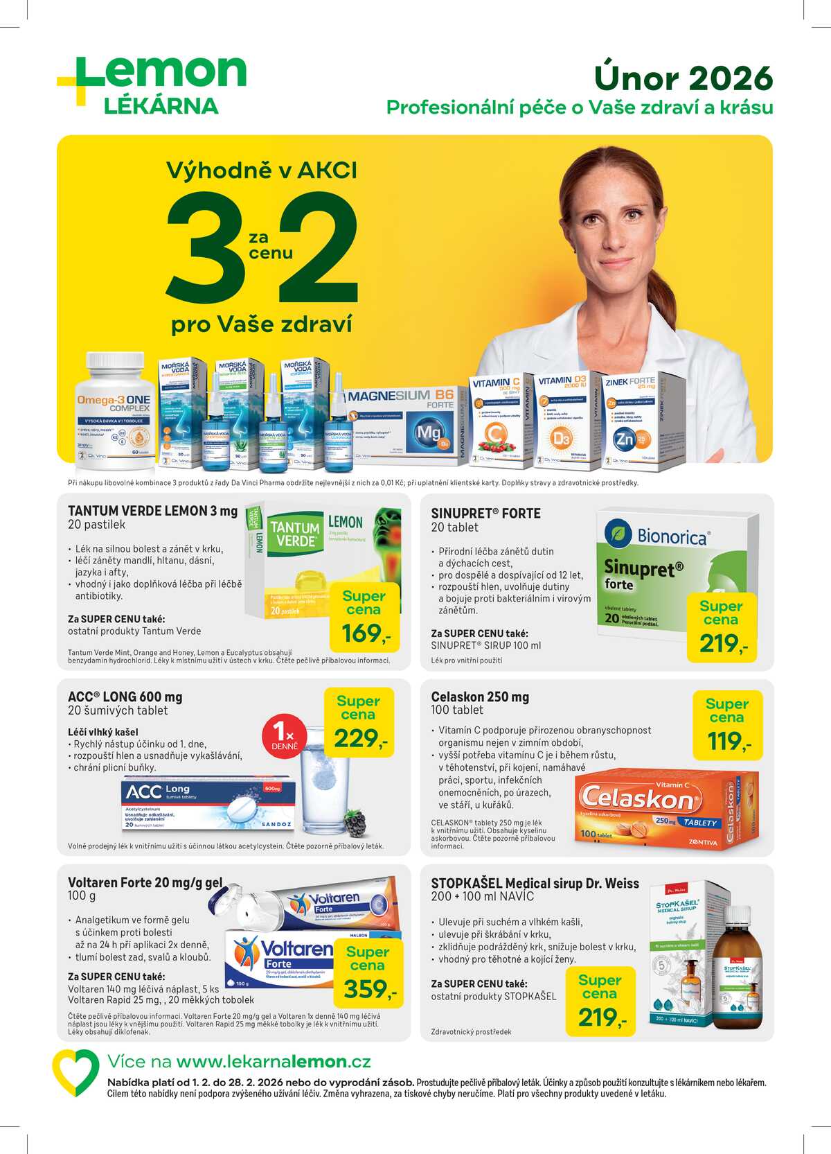 Lékárna LEMON od 1.2. do 28.2.2026 strana 1