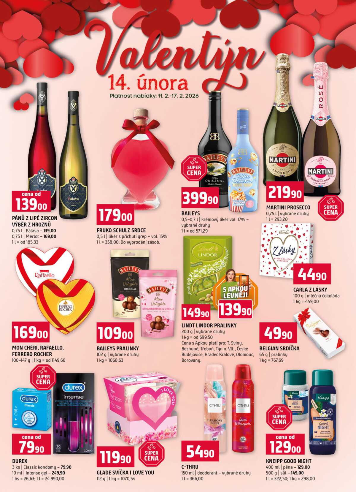 Terno České Budějovice, Hradec Králové, Olomouc, Bechyně, Třeboň, Trhové sviny, Bechyně, Týn nad Vltavou, Borovany od 11.2. do 17.2.2026 strana 16