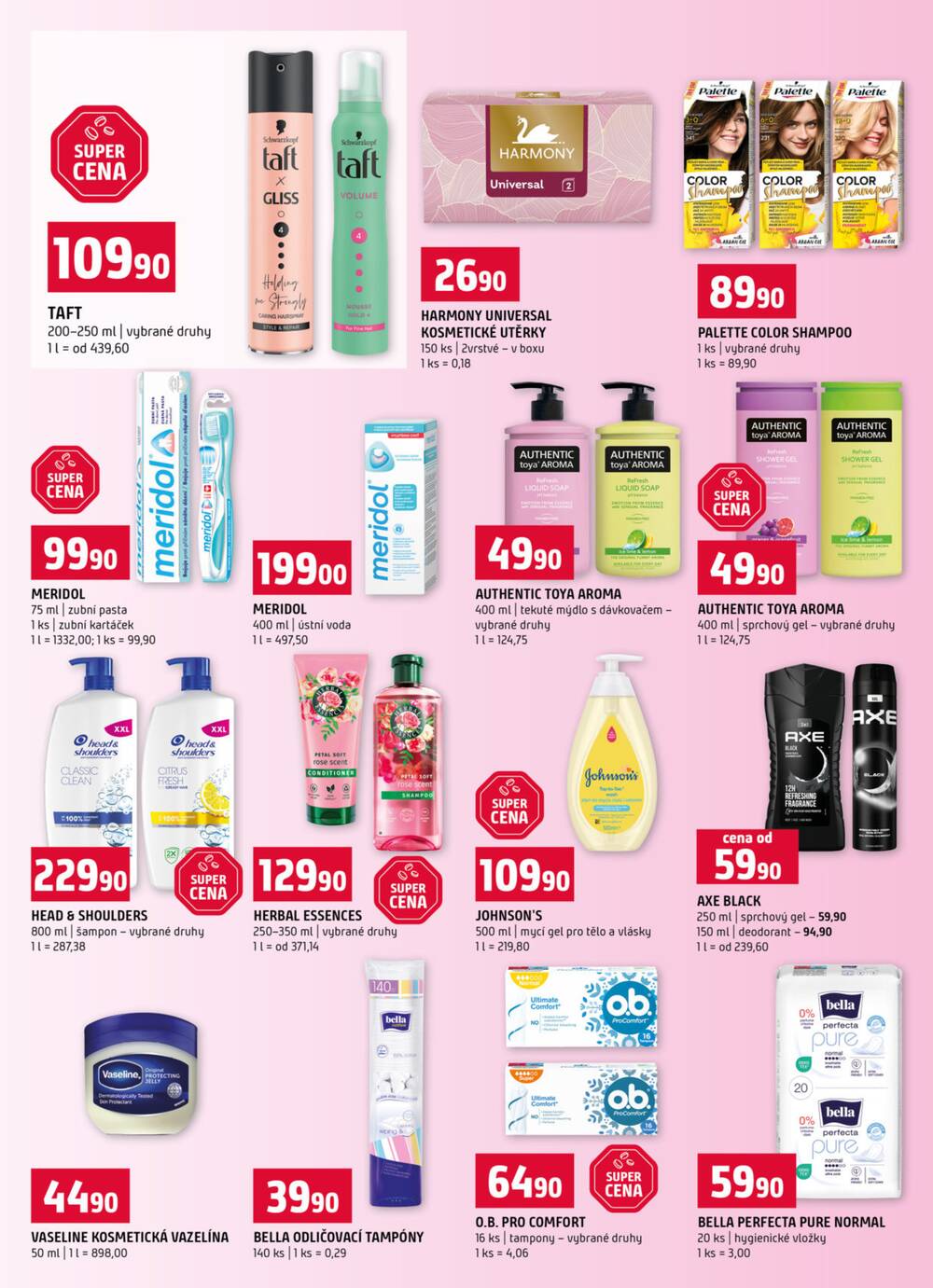 Terno České Budějovice, Hradec Králové, Olomouc, Bechyně, Třeboň, Trhové sviny, Bechyně, Týn nad Vltavou, Borovany od 11.2. do 17.2.2026