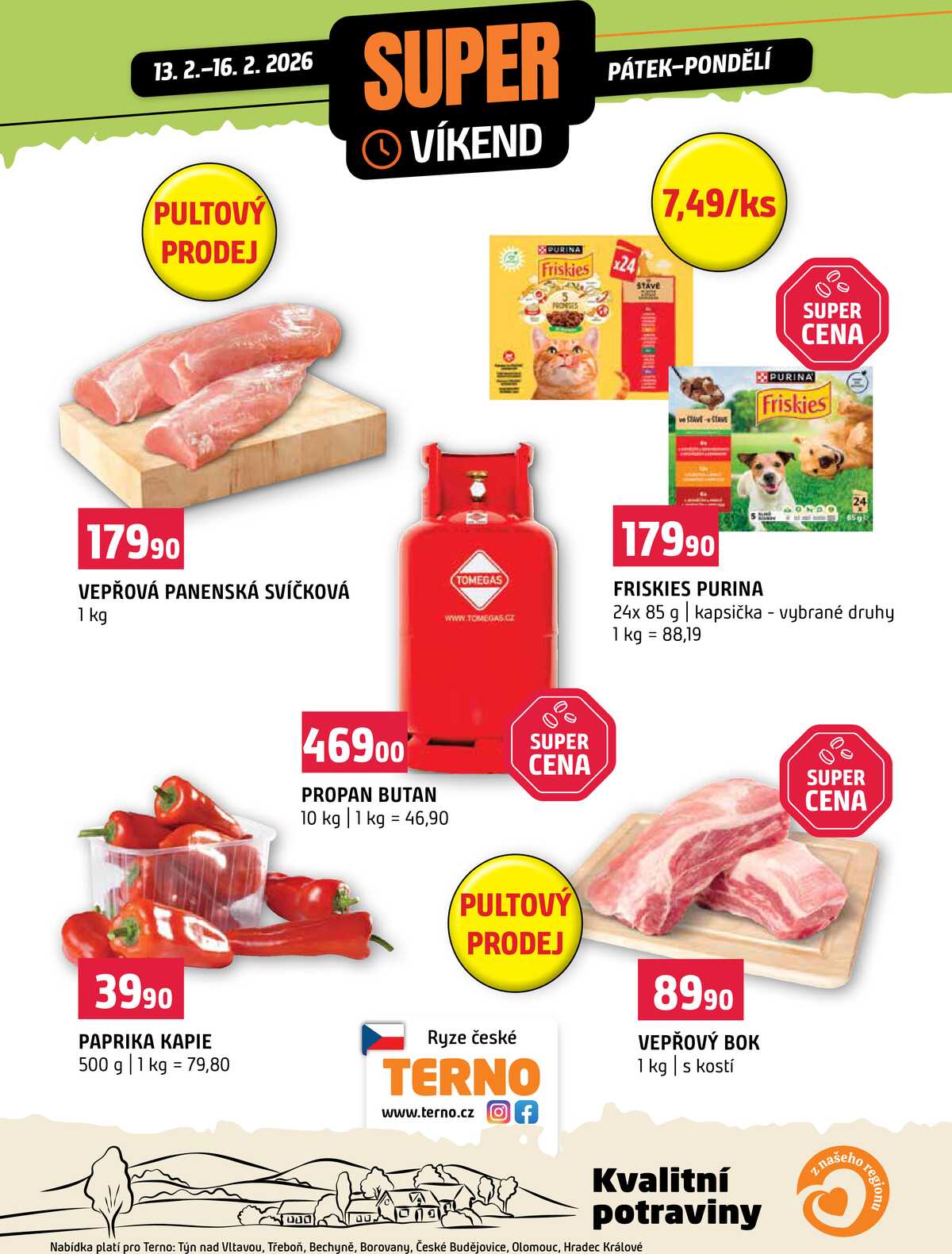 Terno Víkendová akce od 13.2. do 16.2.2026 strana 1