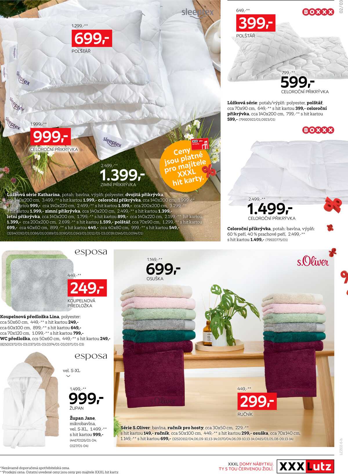 XXXLutz Týdny bytového textilu  od 9.2. do 8.3.2026 strana 3