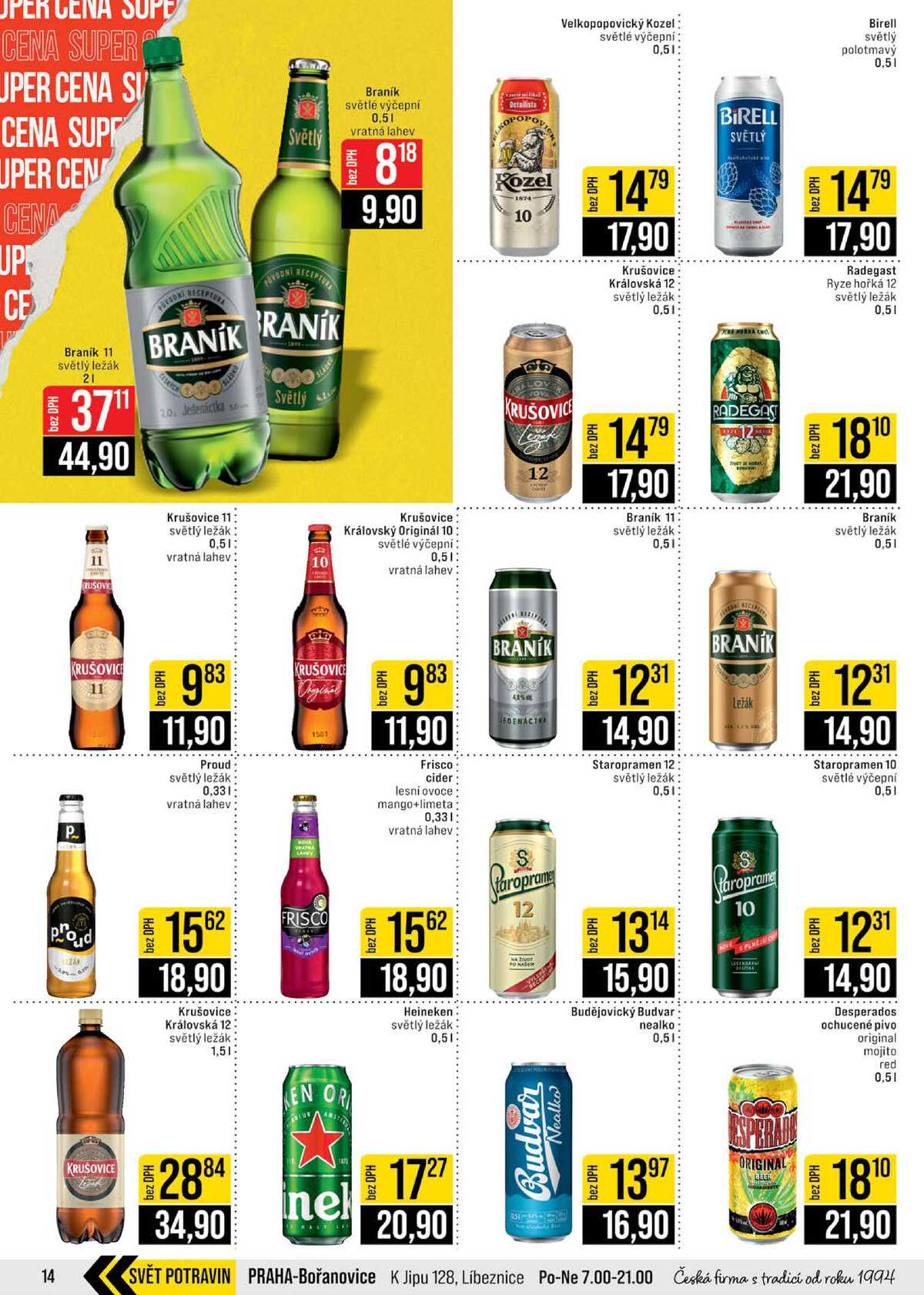 JIP Cash & Carry Brno, Praha, Ostrava, Jilemnice, Pardubice, Ostrava, Karlovy Vary, Olomouc a Zlín od 4.2. do 10.2.2026 strana 14