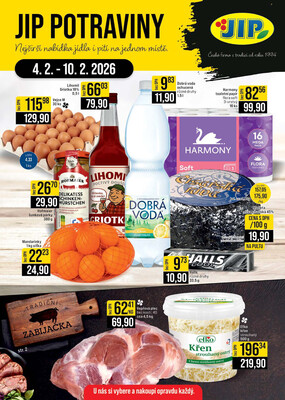 JIP Cash &amp;amp; Carry České Budějovice, Most, Náchod, Polička, Sušice a Svoboda nad Úpou od 4.2. do 10.2.2026