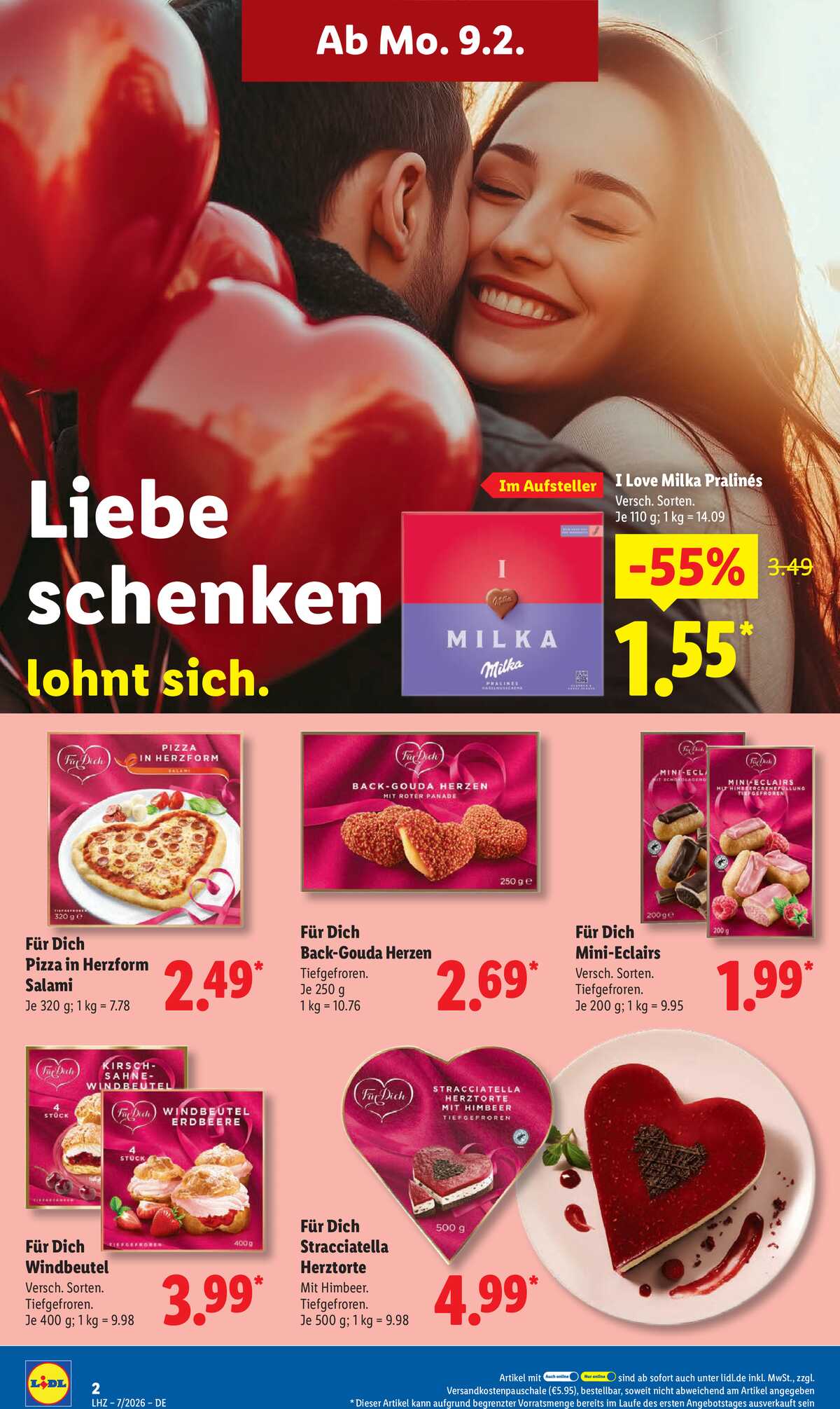 Leták Lidl Německo 9.2.-14.2.2026 strana 8
