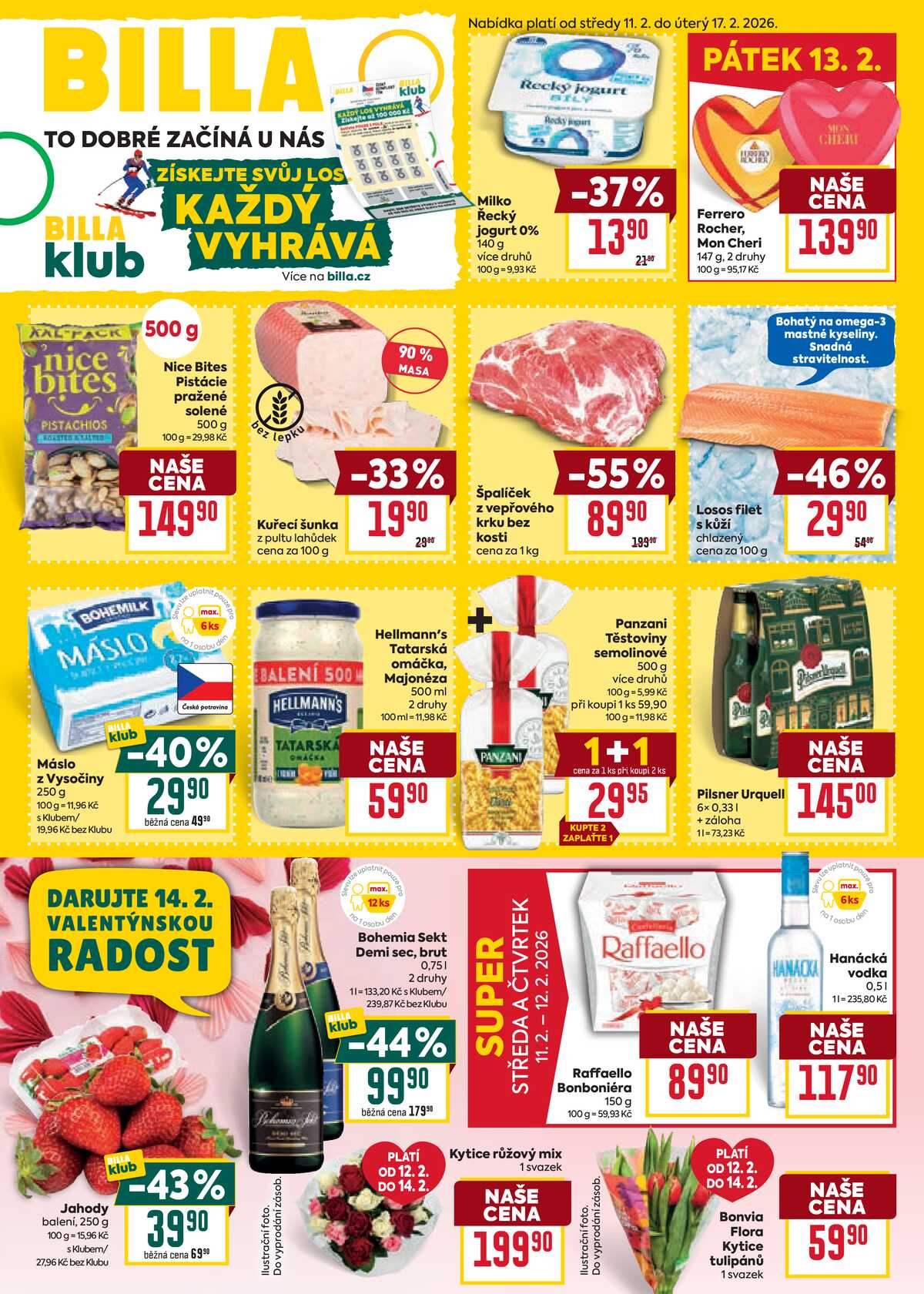 BILLA malý leták od 11.2. do 17.2.2026 strana 1
