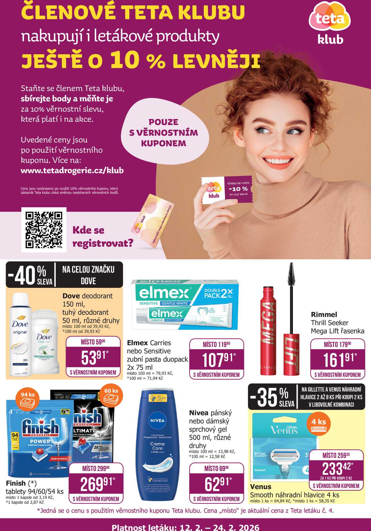 Teta drogerie Teta klub od 12.2. do 24.2.2026 strana 1