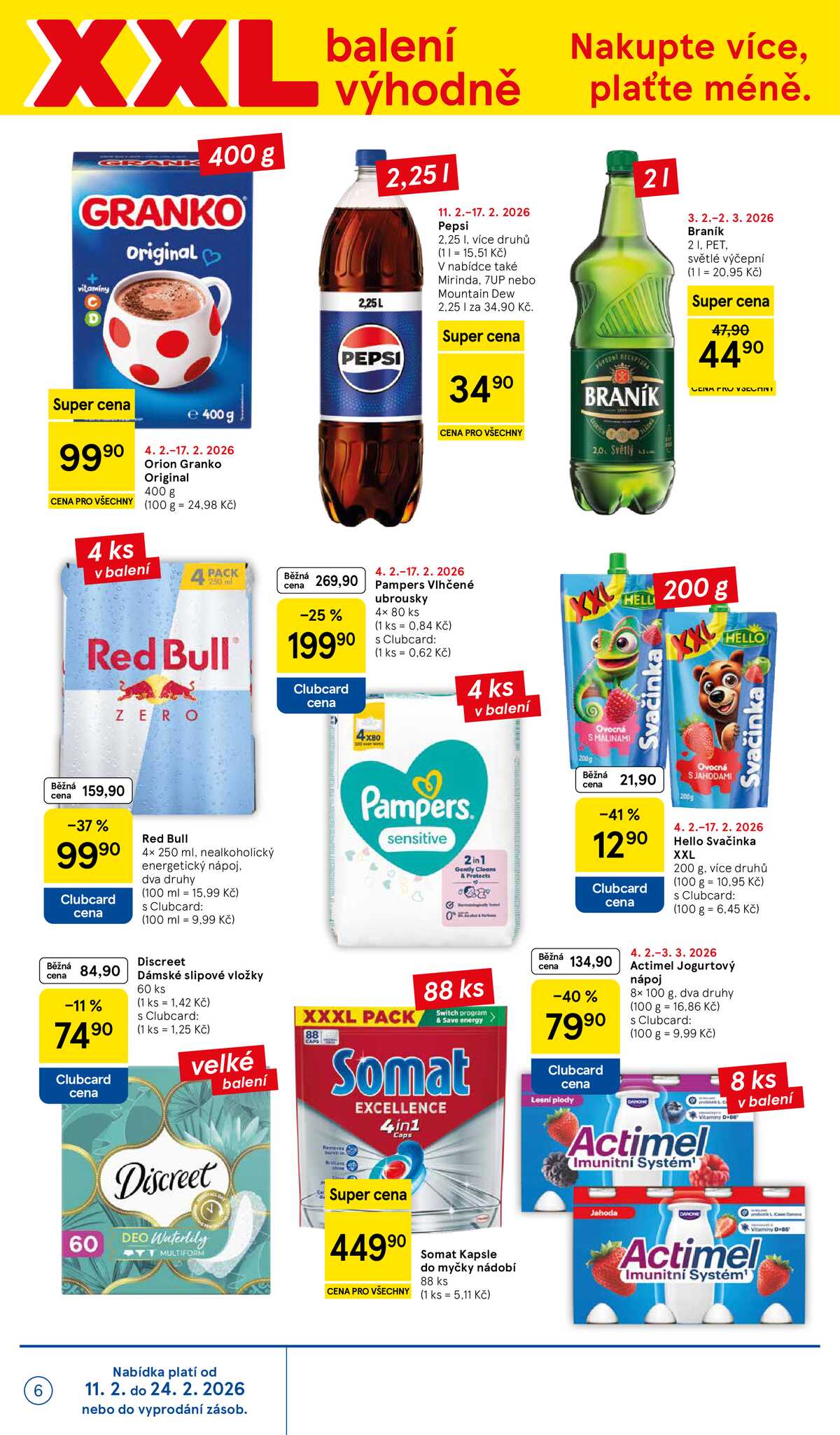 Tesco supermarkety od 11.2. do 17.2.2026 strana 6