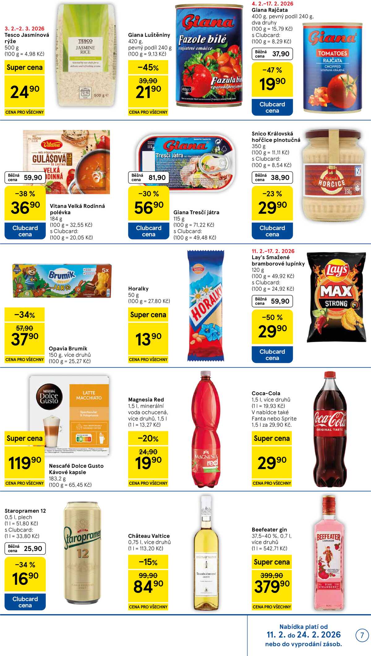 Tesco supermarkety od 11.2. do 17.2.2026 strana 7