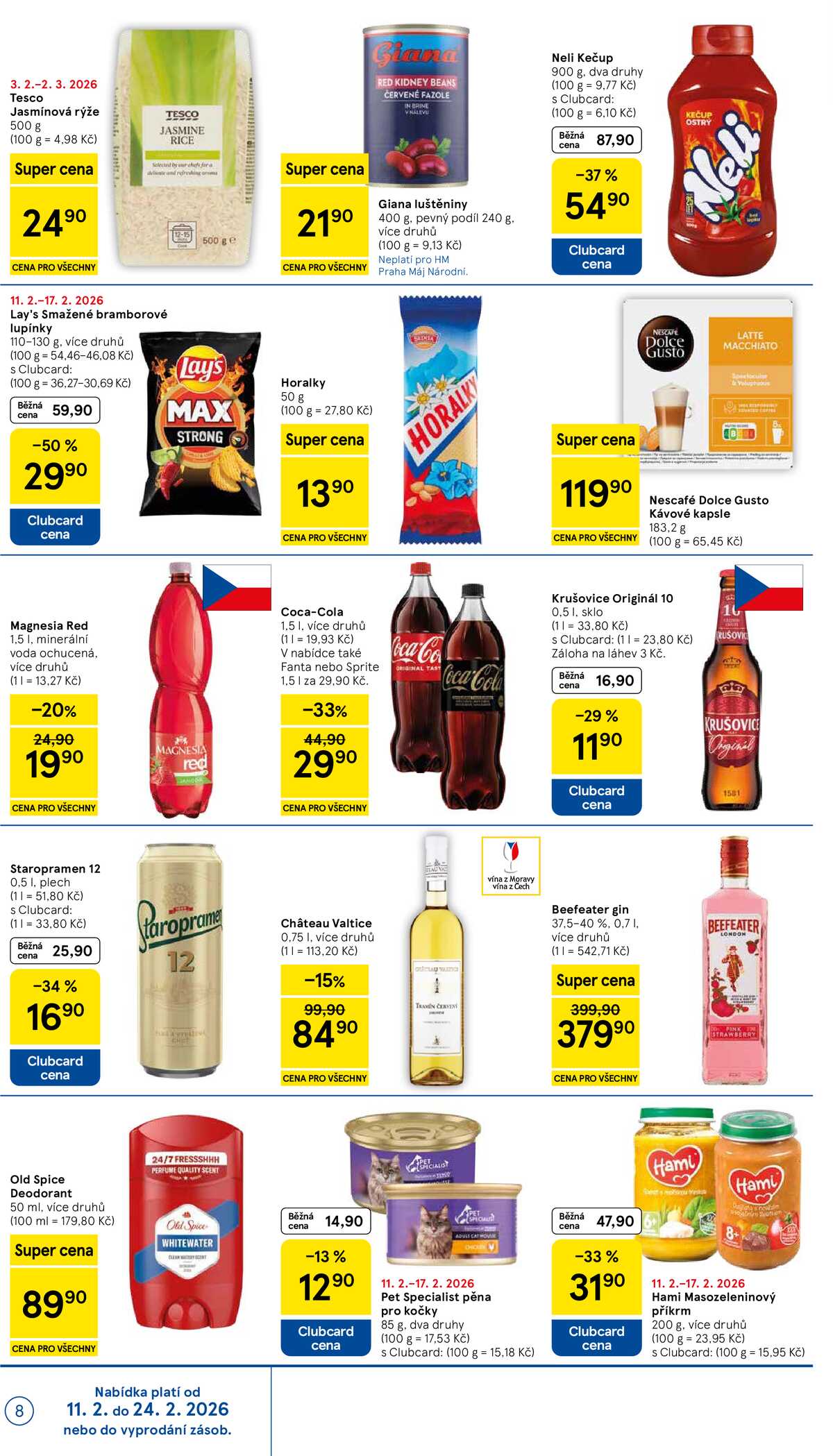 Tesco malé hypermarkety od 11.2. do 17.2.2026 strana 8