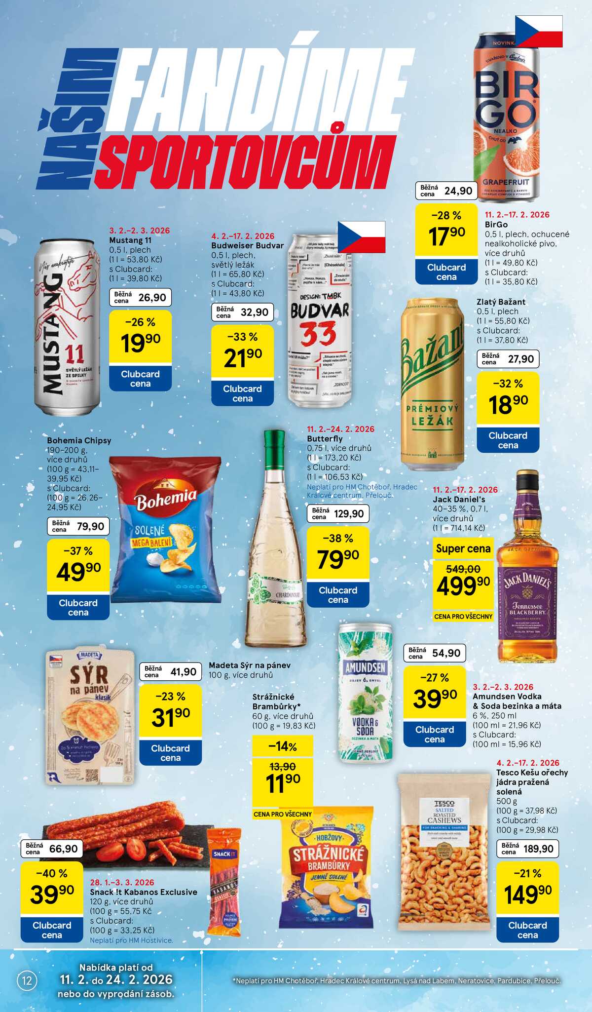 Tesco malé hypermarkety od 11.2. do 17.2.2026 strana 12