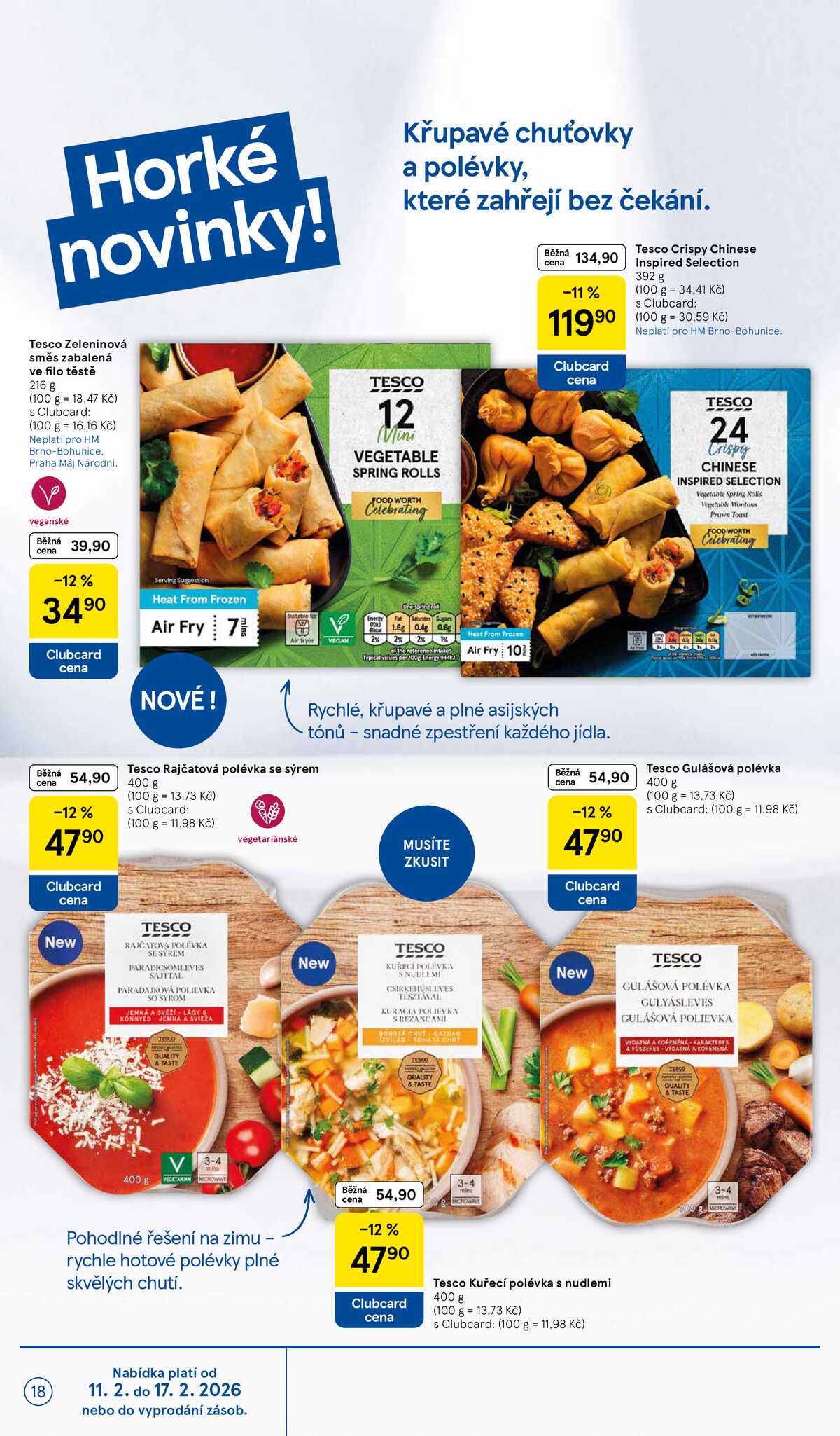 Tesco malé hypermarkety od 11.2. do 17.2.2026 strana 18