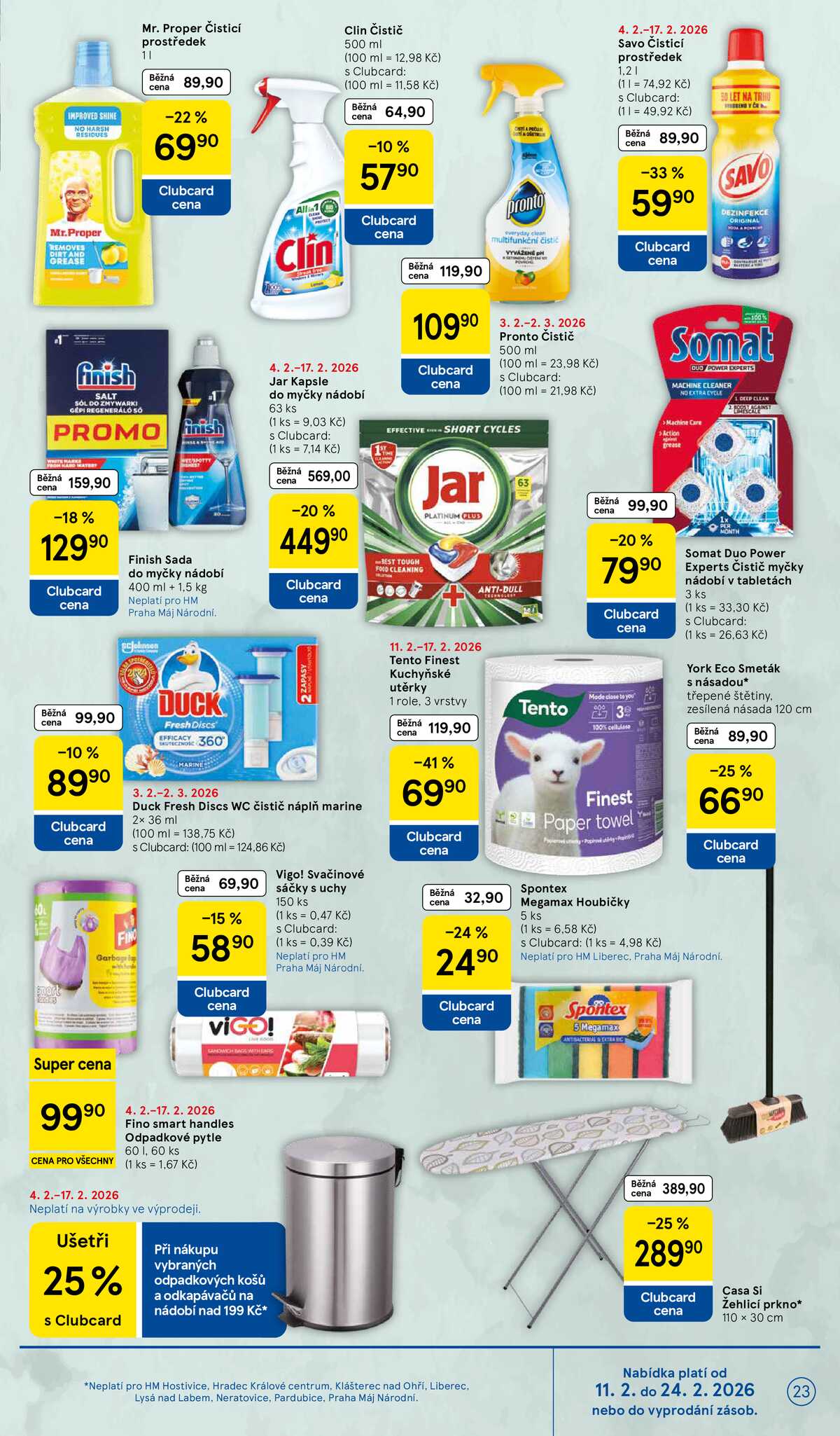 Tesco malé hypermarkety od 11.2. do 17.2.2026 strana 23