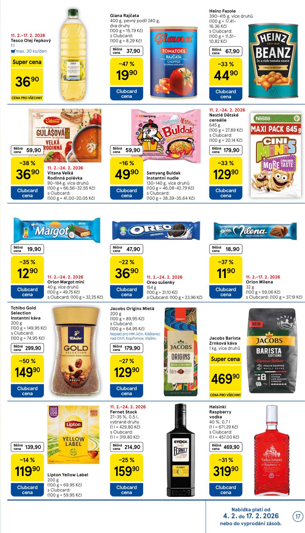 Tesco malé hypermarkety od 11.2. do 17.2.2026