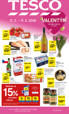 Tesco malé hypermarkety od 11.2. do 17.2.2026