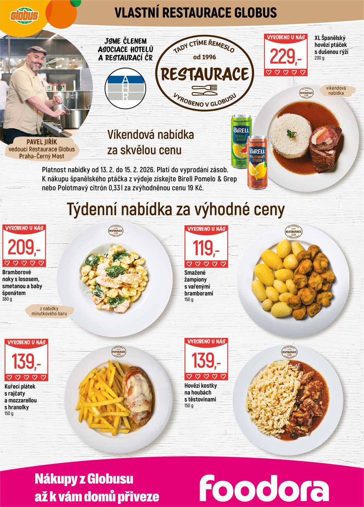 Akční leták Globus 11.2. - 17.2.2026 - Globus Praha - Centrum Černý Most strana 9