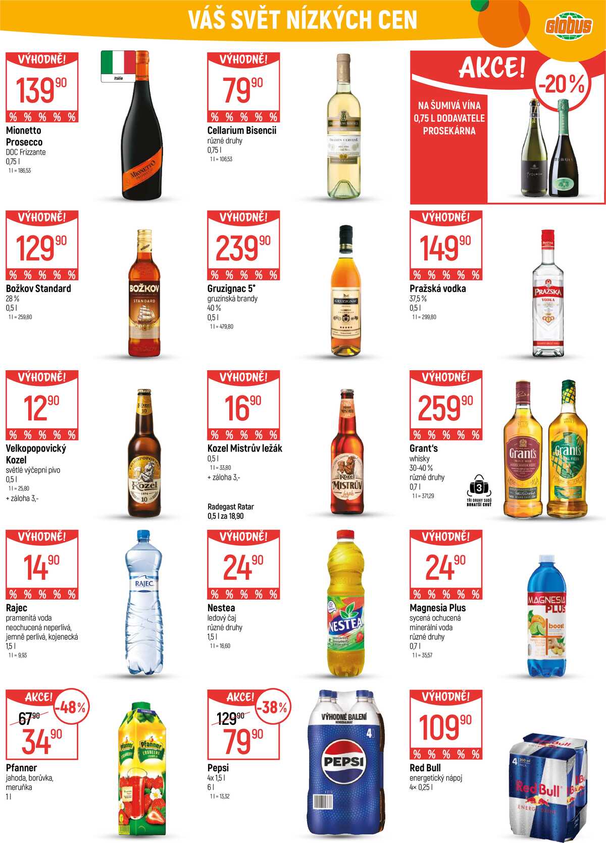 Akční leták Globus 11.2. - 17.2.2026 - Globus Praha - Centrum Černý Most strana 22