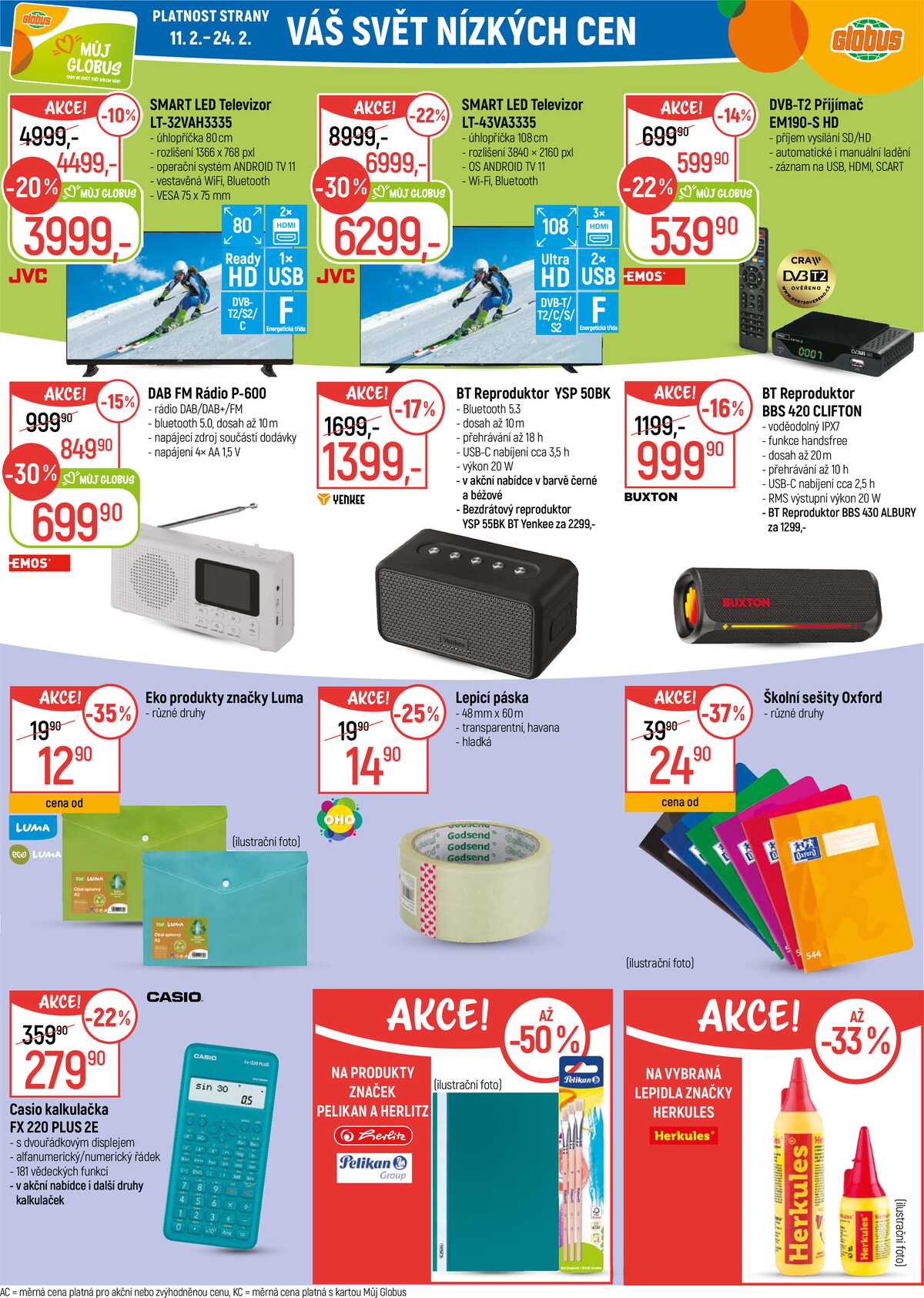 Akční leták Globus 11.2. - 17.2.2026 - Globus Praha - Čakovice strana 26
