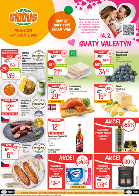 Akční leták Globus 11.2. - 17.2.2026 - Globus Praha - Zličín