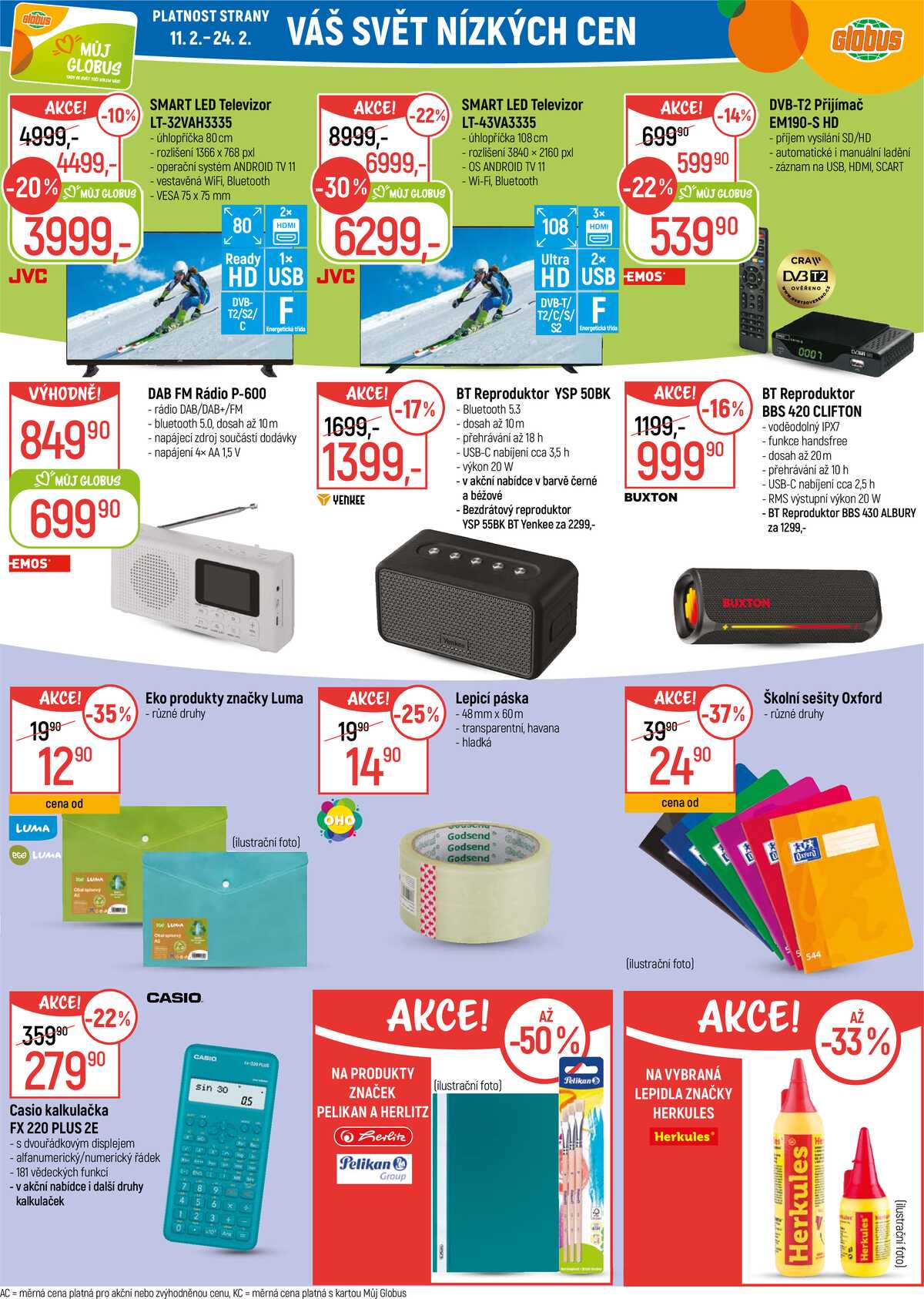 Akční leták Globus 11.2. - 17.2.2026 - Globus Pardubice strana 26