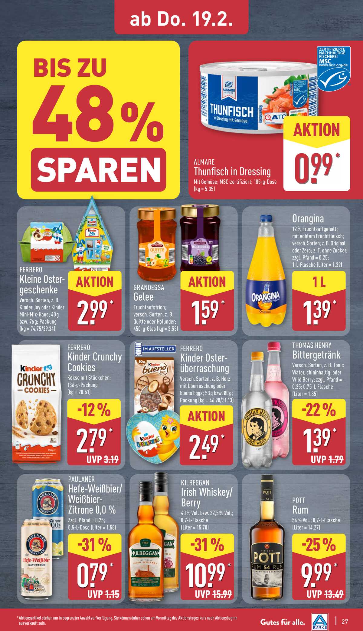 Leták ALDI Německo 16.2.-22.2.2026 strana 32