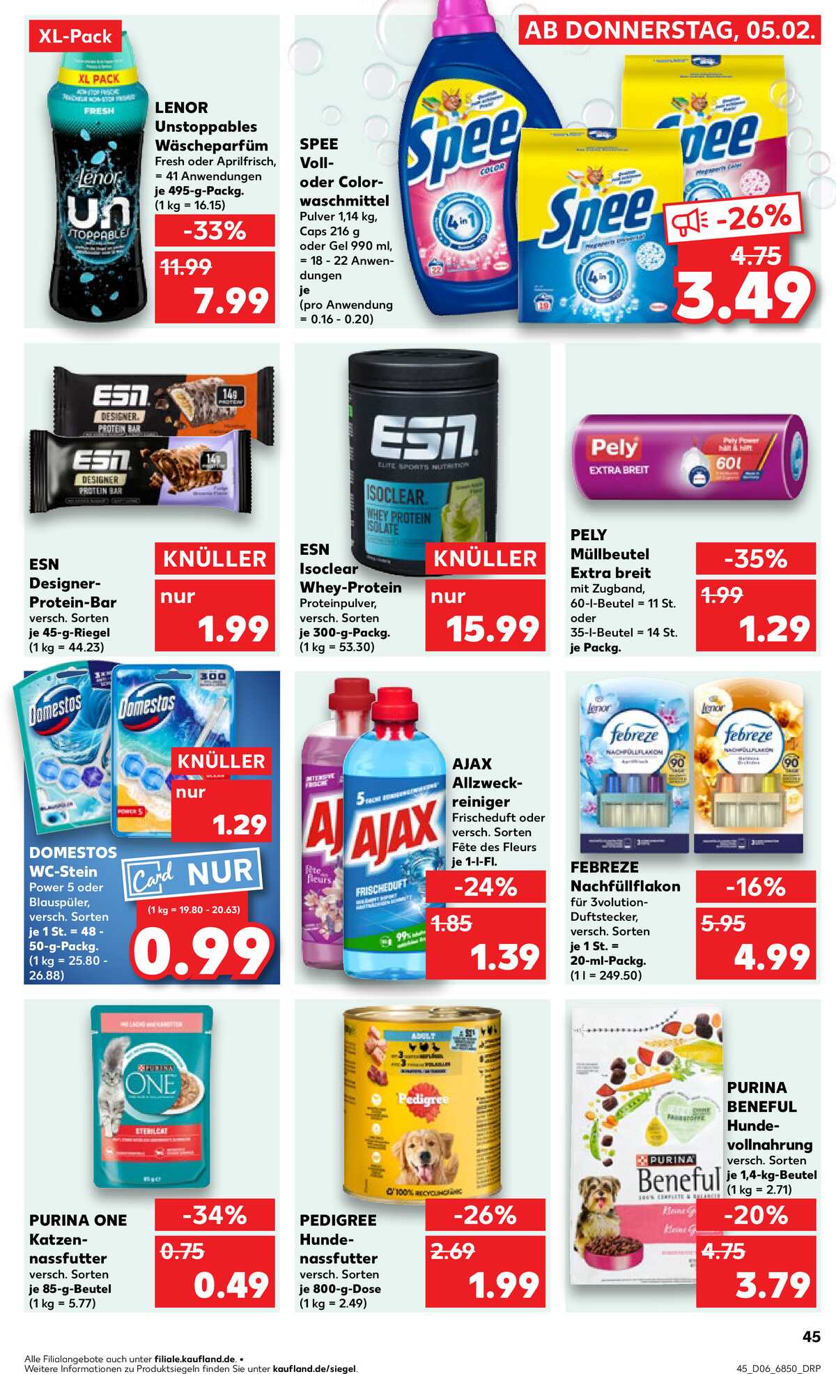 Leták Kaufland Německo 8.2.-11.2.2026 strana 45