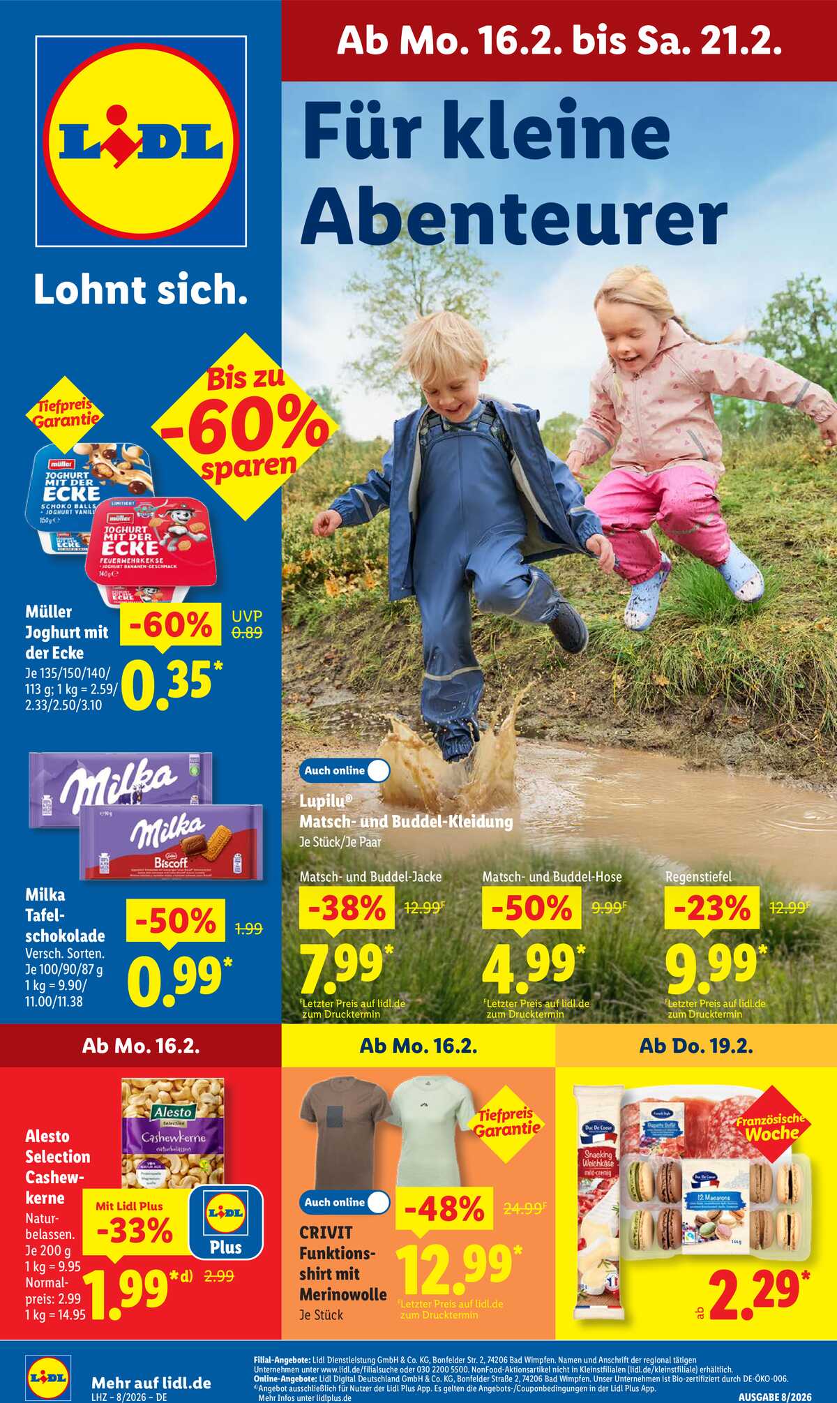 Leták Lidl Německo 16.2.-21.2.2026 strana 1
