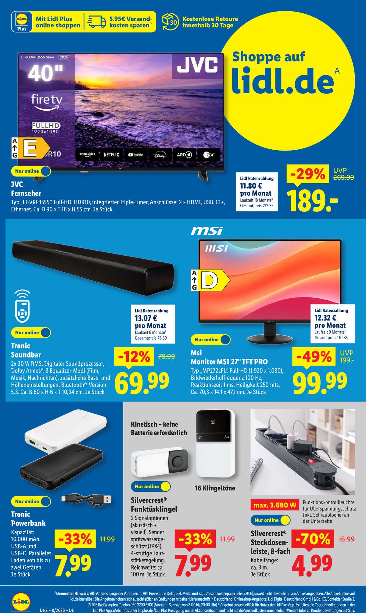 Leták Lidl Německo 16.2.-21.2.2026 strana 40