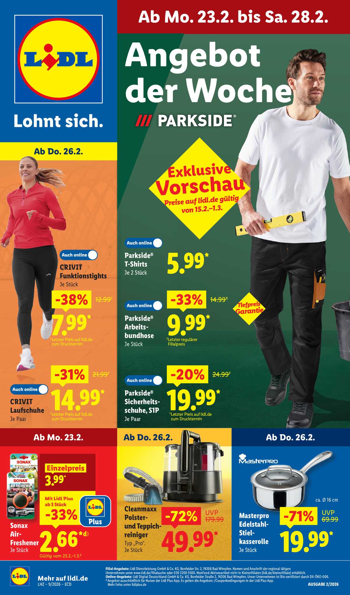 Leták Lidl Německo 23.2.-28.2.2026 strana 1