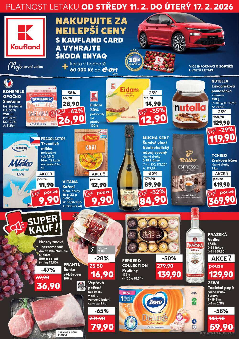 Leták Kaufland - Kaufland 11.2. - 17.2. - Kaufland - Praha 3 (Jarov) - strana 1