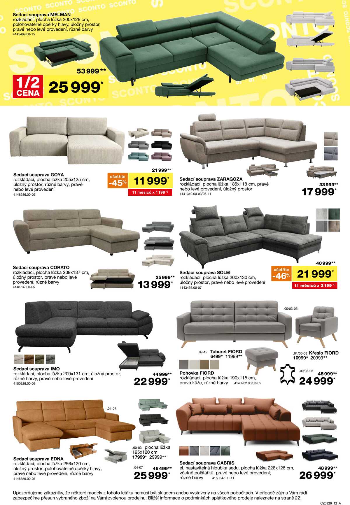 Sconto nábytek od 11.2. do 3.3.2026 strana 12