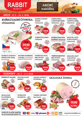 RABBIT řeznictví letáky