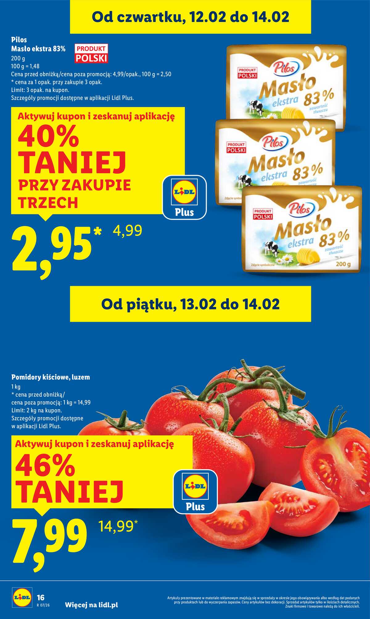 Leták Lidl Polsko 12.2.-14.2.2026 strana 16