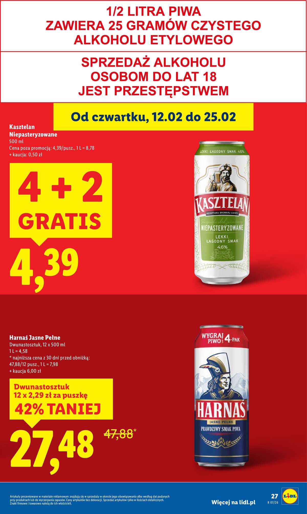 Leták Lidl Polsko 12.2.-14.2.2026 strana 27