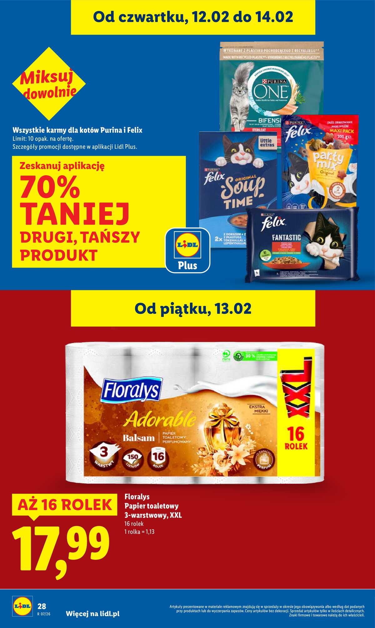 Leták Lidl Polsko 12.2.-14.2.2026 strana 28