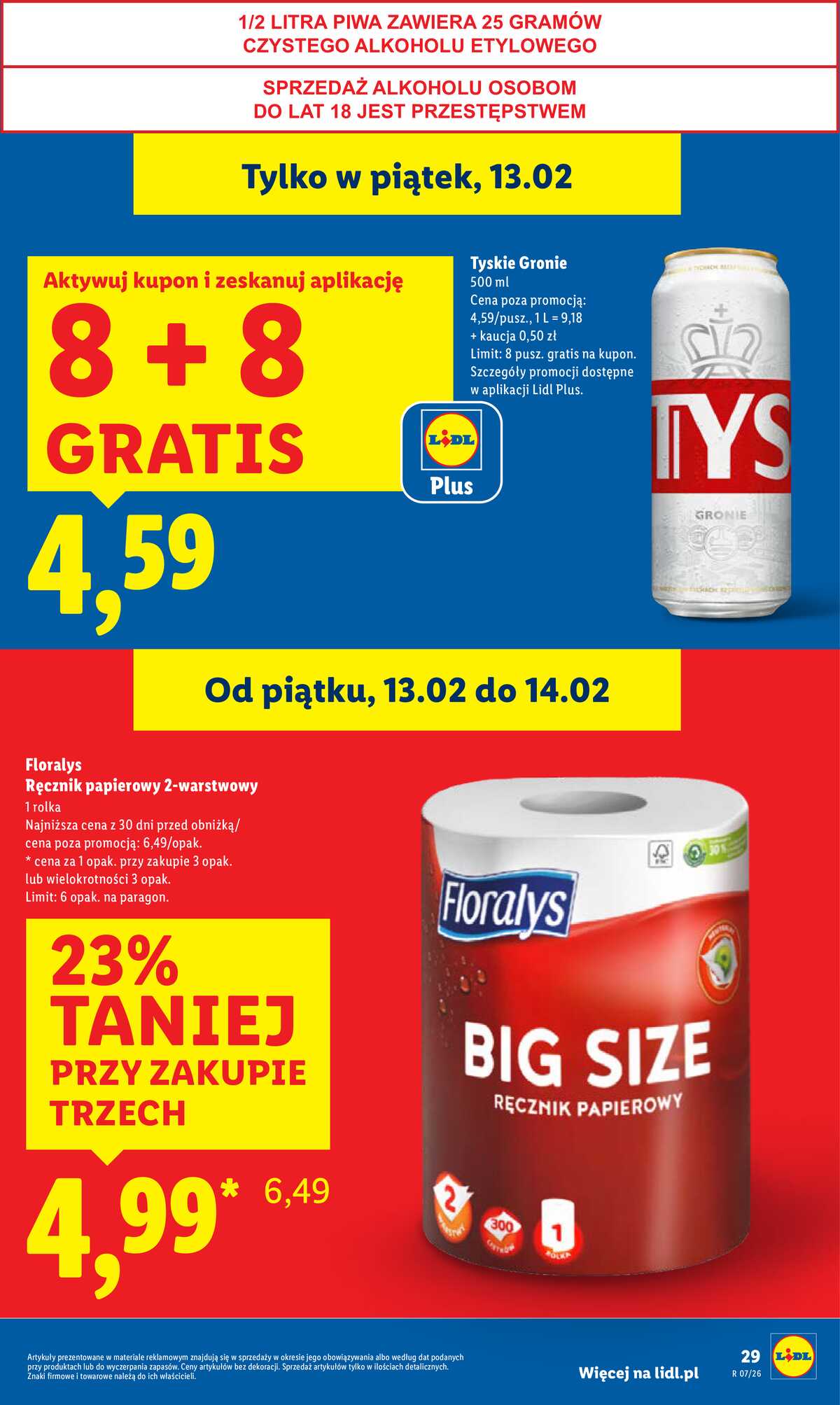 Leták Lidl Polsko 12.2.-14.2.2026 strana 29