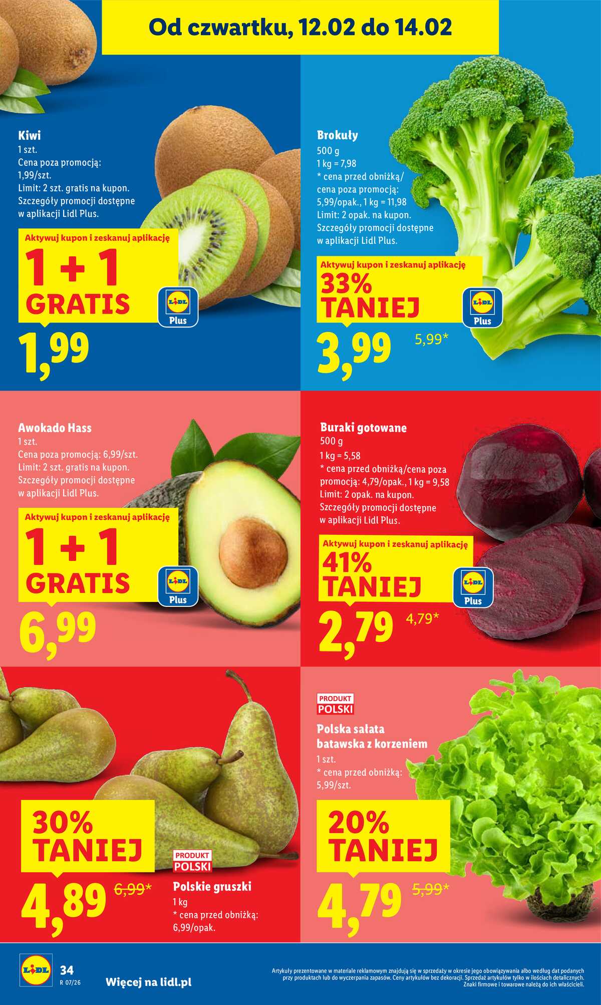 Leták Lidl Polsko 12.2.-14.2.2026 strana 34