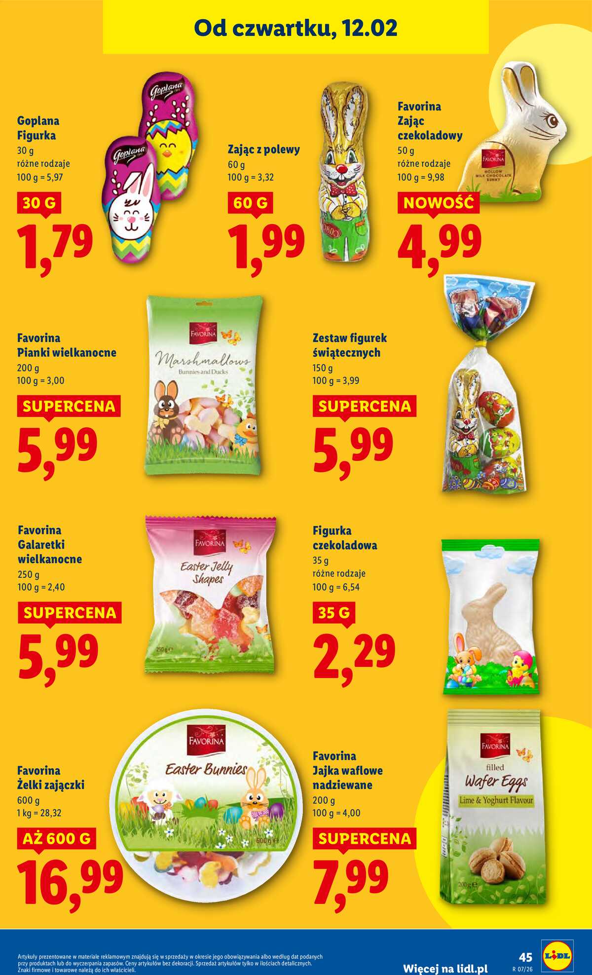 Leták Lidl Polsko 12.2.-14.2.2026 strana 45