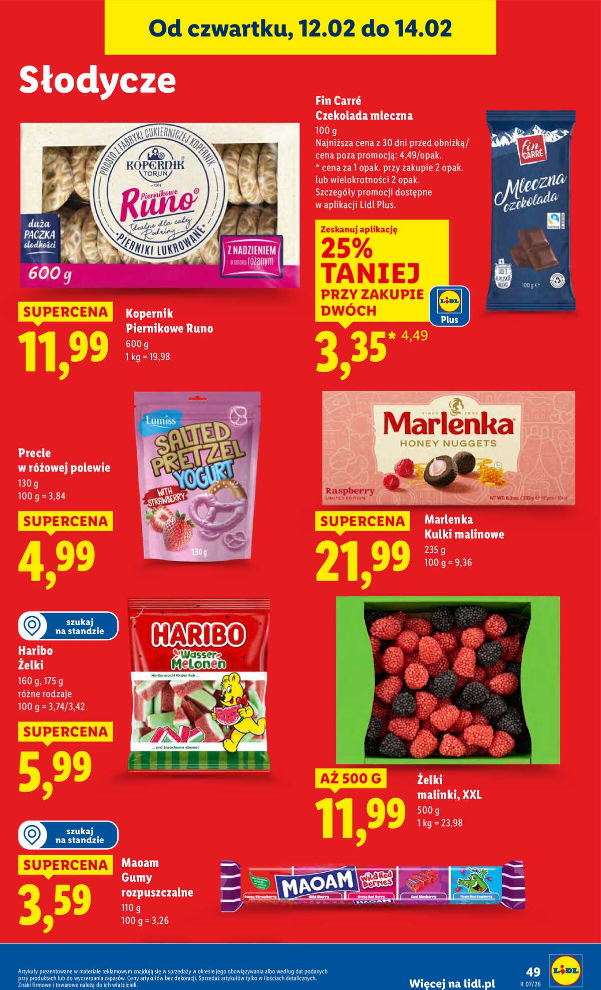 Leták Lidl Polsko 12.2.-14.2.2026 strana 49