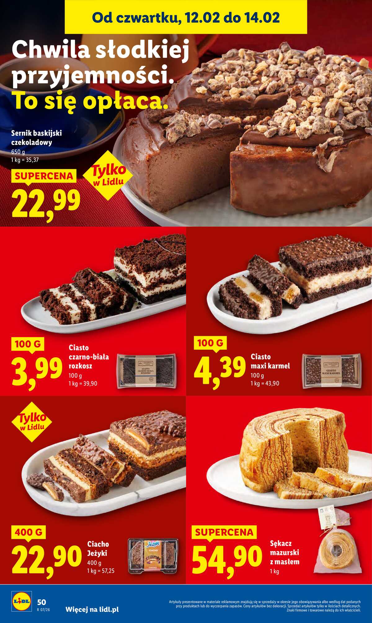 Leták Lidl Polsko 12.2.-14.2.2026 strana 50